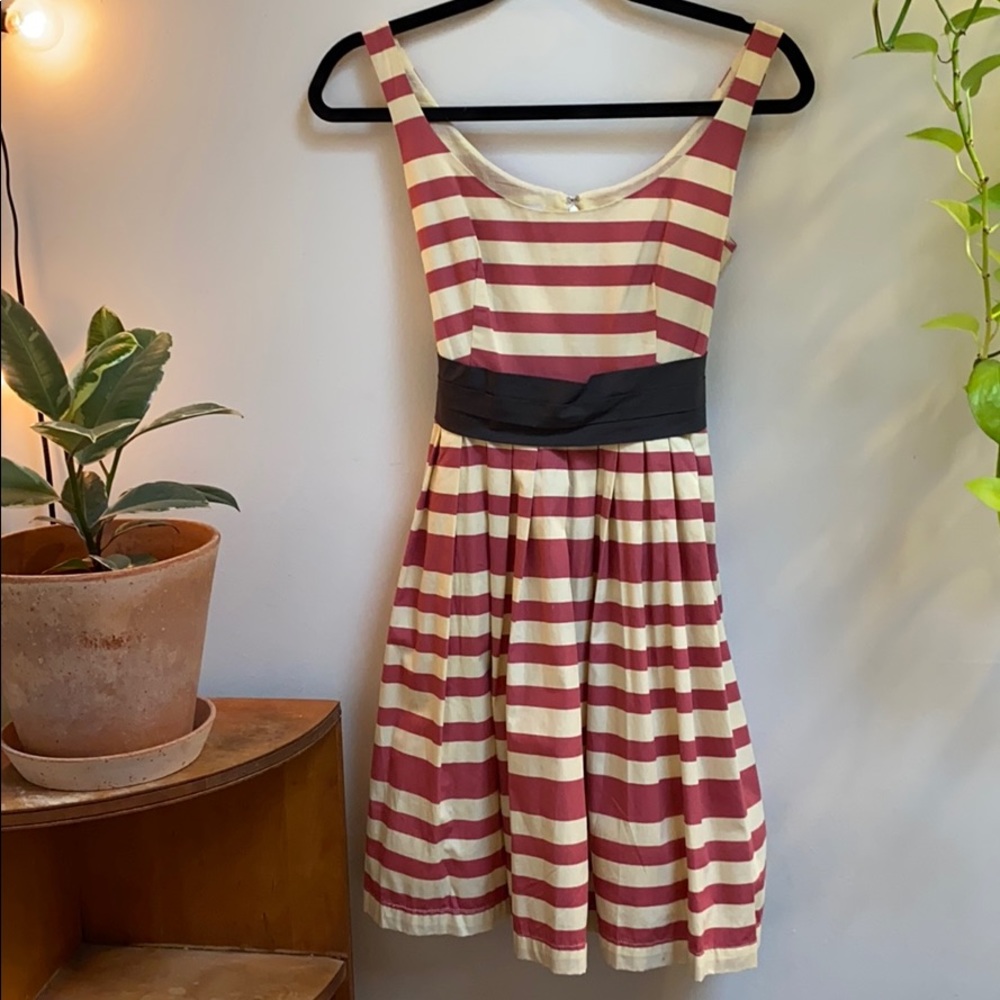 Corey Lynn Calter red and white striped dress
